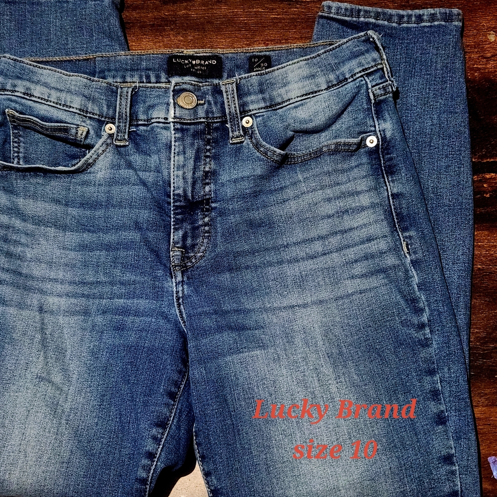 Lucky Brand Women's Medium Blue Skinny Jeans